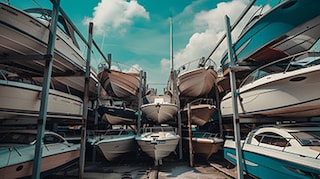 What is the storage and launching instructions for boats painted with hard antifoulings?
