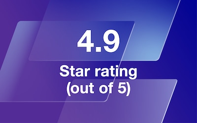 4.9 star rating