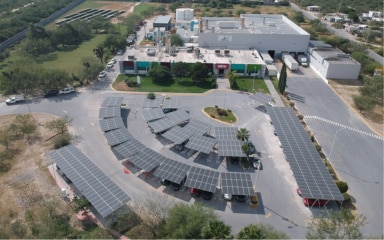 Turkey site with solar panels