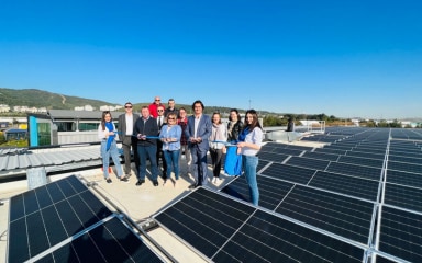 Turkey site with solar panels