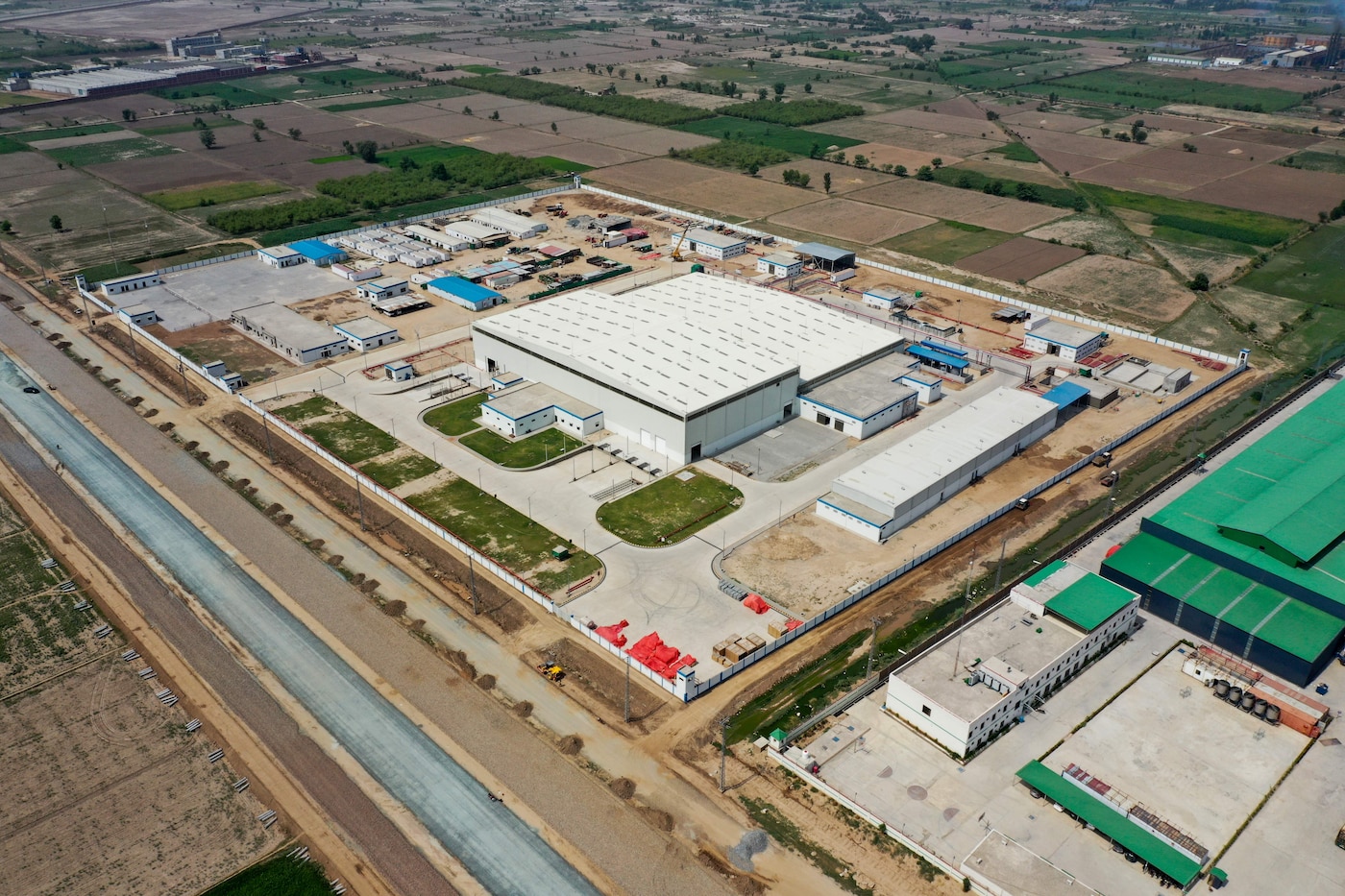 Ariel view of plant in pakistan
