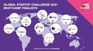 Elf der besten Startups der Welt nehmen am Paint the Future-Bootcamp von AkzoNobel teil