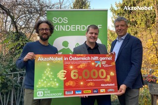 AkzoNobel unterstützt SOS-Kinderdorf mit traditioneller Weihnachtsspende