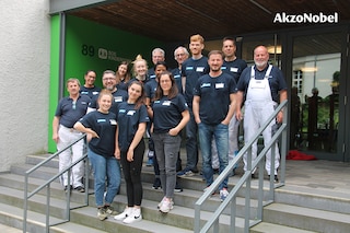 AkzoNobel unterstützt SOS Kinderdörfer in Österreich und Deutschland mit Farbe, Produkten und tatkräftiger Hilfe
