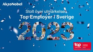 AkzoNobel Sverige har igen blivit utsett till Top Employer 2023