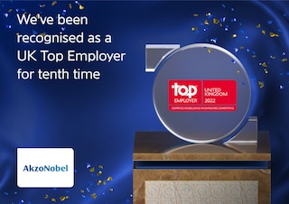 AkzoNobel marks impressive decade as UK Top Employer