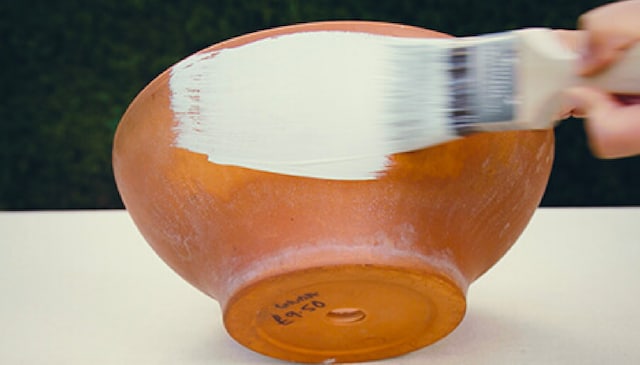 Paint a terracotta pot