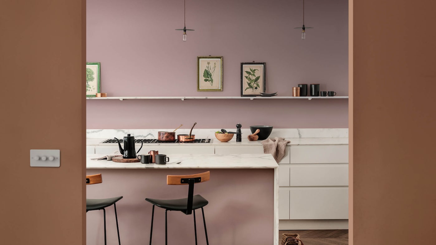 Des couleurs chaudes dans la cuisine