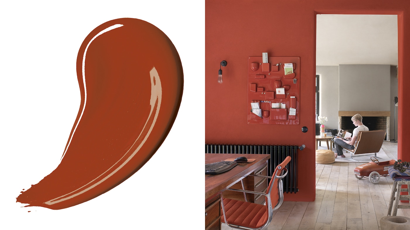 Le choix d'une palette de couleurs plus foncées est un excellent moyen de faire paraître une pièce plus chaleureuse et intime. Les rouges profonds et riches ou les nuances chocolatées ont cette tendance à rendre une atmosphère plus cosy.
