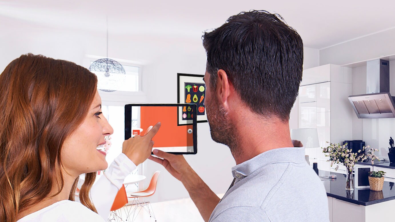 Aquí es donde resulta útil la aplicación Visualizer de Bruguer. Después de descargar la aplicación, podrás ver lo bien que quedará tu habitación una vez pintada.