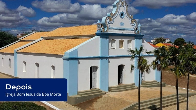 Ararinhas Tintas Coral igreja boa jesus da boa morte depois