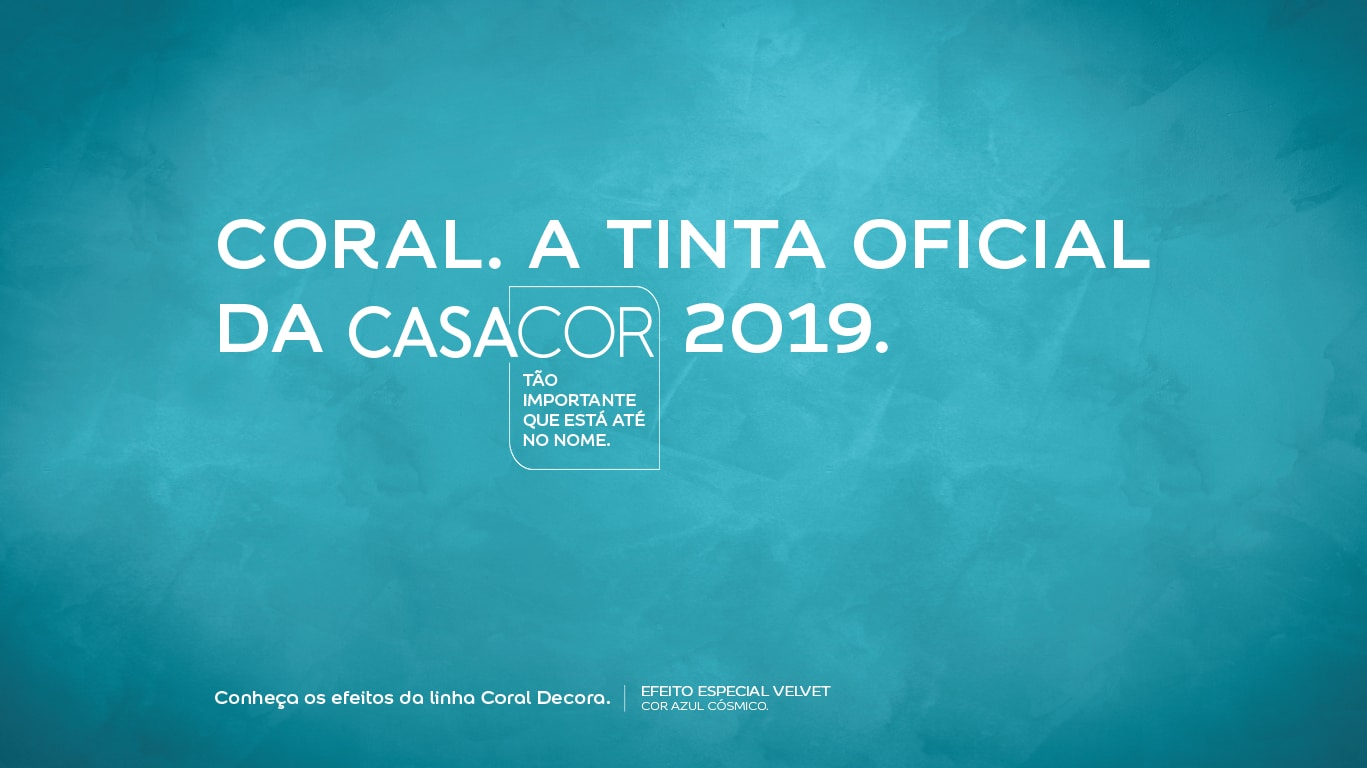 Coral a Tinta Oficial da CASACOR 2019 | Mato Grosso do Sul.