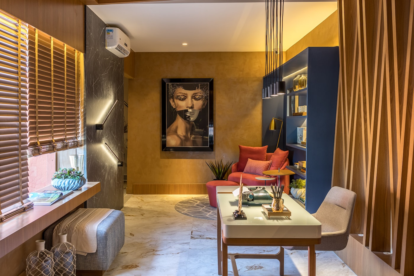 Home Office pelas Arquitetas: Mirella Procópio 