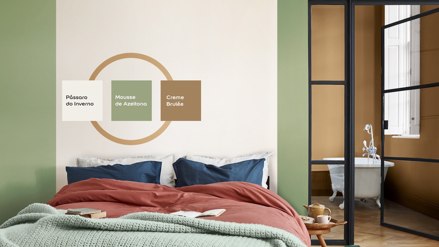 Quarto decorado em forma circular em 3 passos simples.