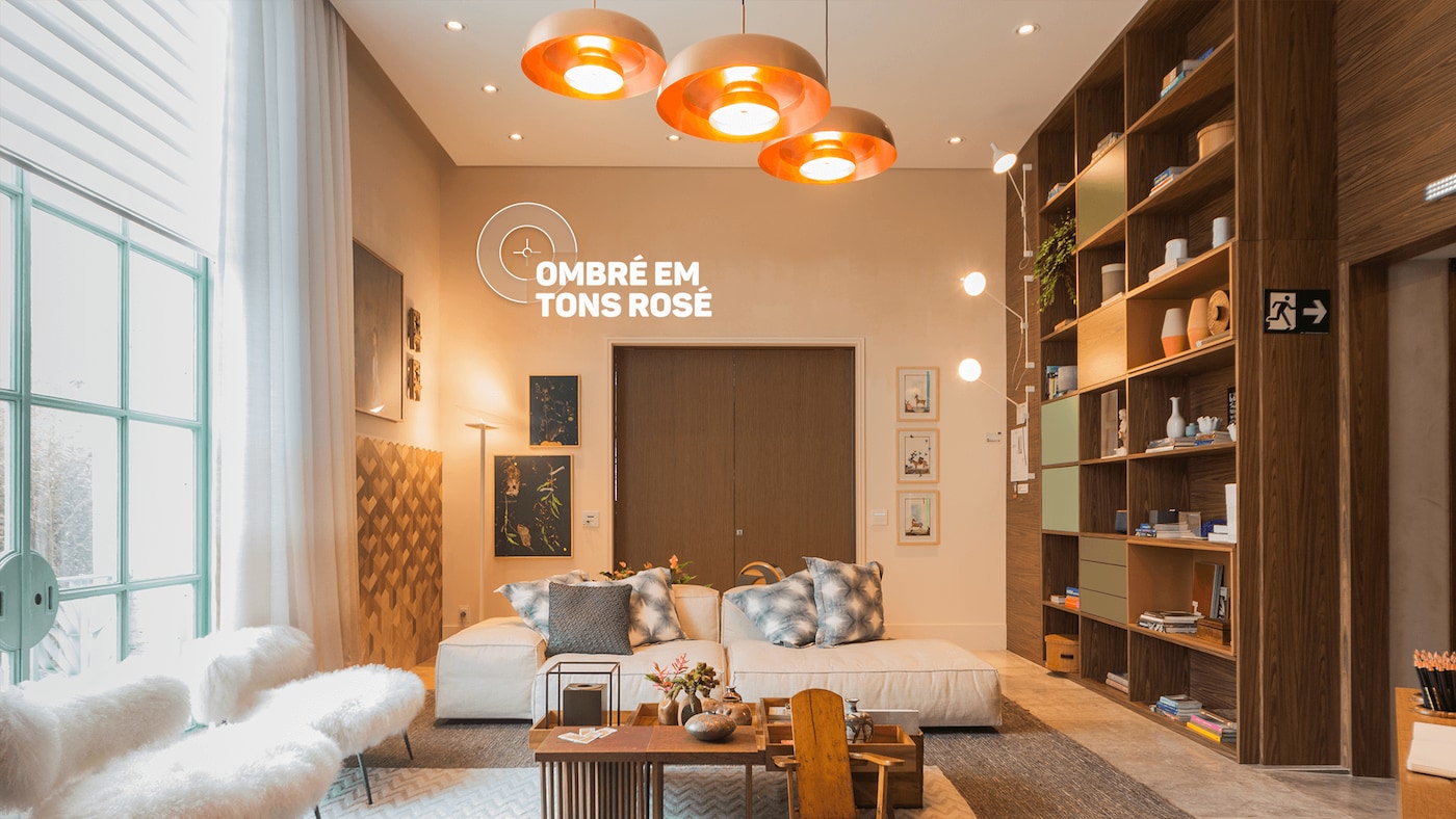 Sala Íntima por Paula Neder | Ombré Em Tons Rosé