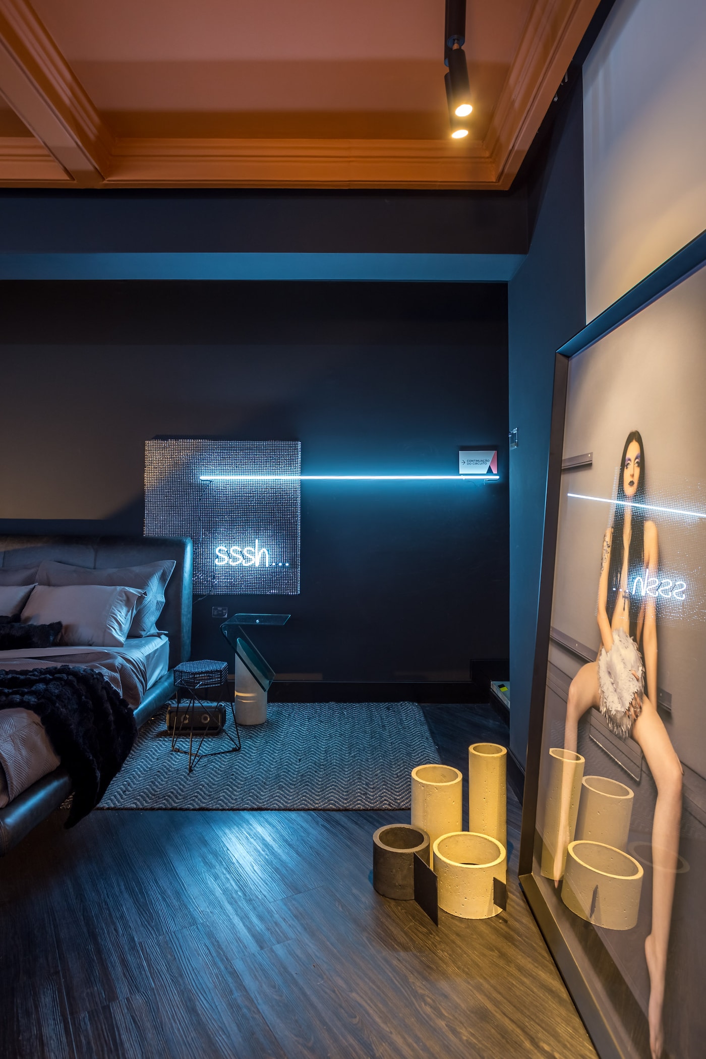 Quarto decorado atmosfera dark | Tintas Coral.