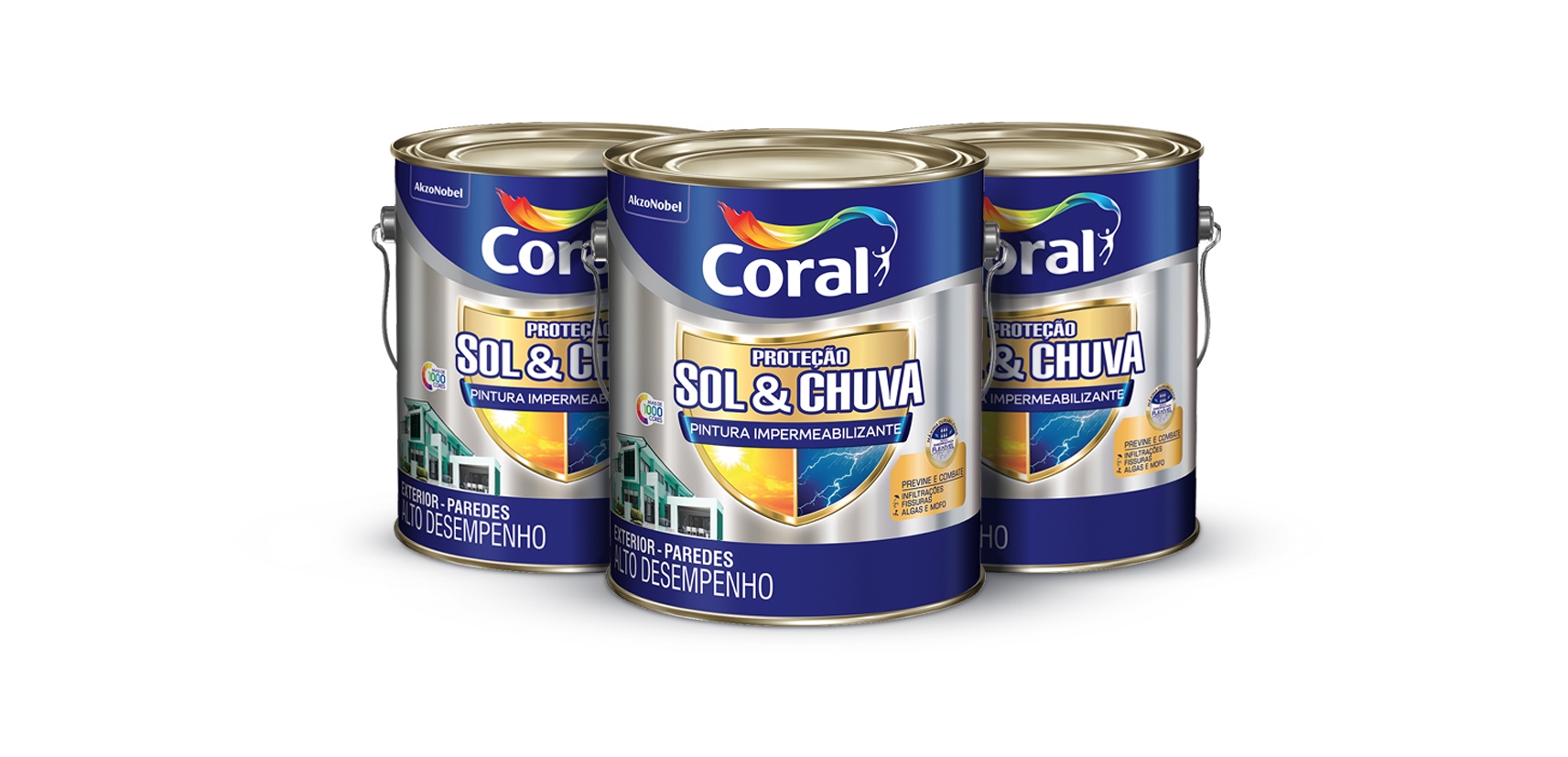 Proteja as paredes externas com Coral Proteção Sol & Chuva | Tintas Coral