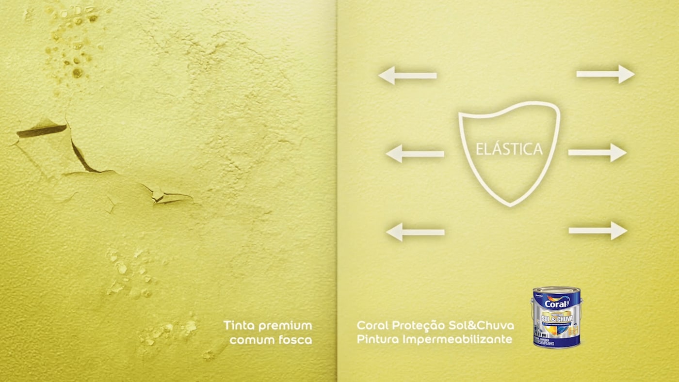 Banner Coral traz a solução ideal em pintura impermeabilizante, que previne e combate infiltrações, fissuras, algas e mofos.