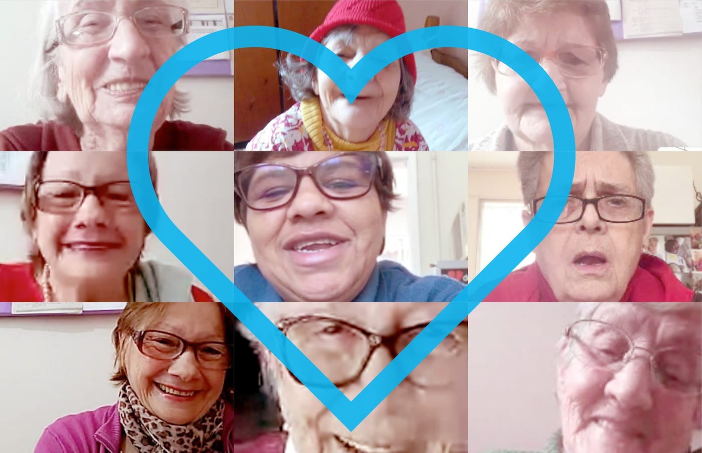 Vídeo chamadas com idosas do Lar das Vovozinhas. 