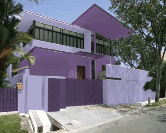 Dicas de combinações em tons de roxo e lilás para a fachada de sua casa