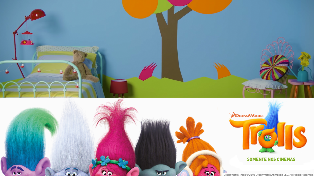 Guia passo-a-passo: Quarto do Filme Trolls