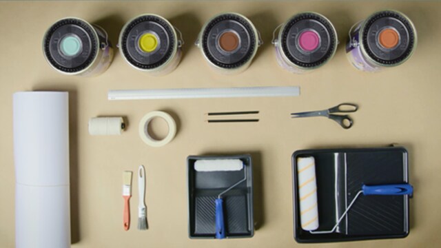 Materiais usados para fazer o quarto do filme trolls.