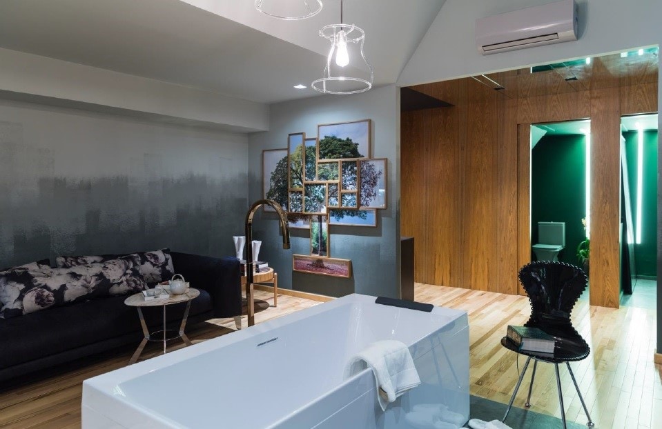 Ambiente renovado com a estética ombré na CASACOR.