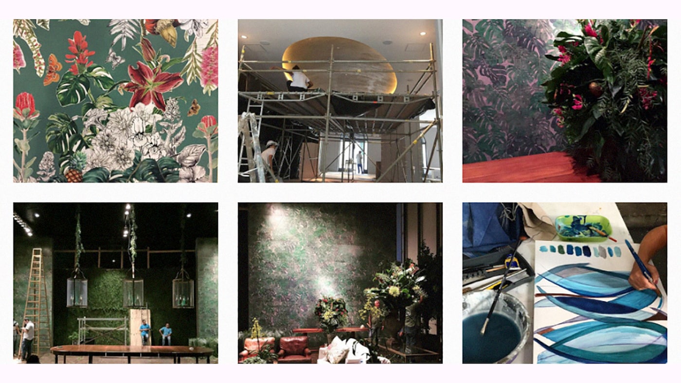 Imagens do trabalho de Adriana e Carlota com bastante cor e textura | Tintas Coral.