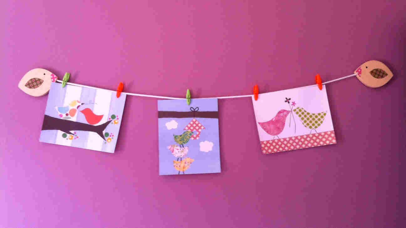 Quarto de bebê com decoração de pássaros | Tintas Coral.