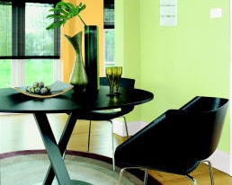 Ambiente em tom Verde simboliza pureza, equilíbrio e saúde | Tintas Coral.