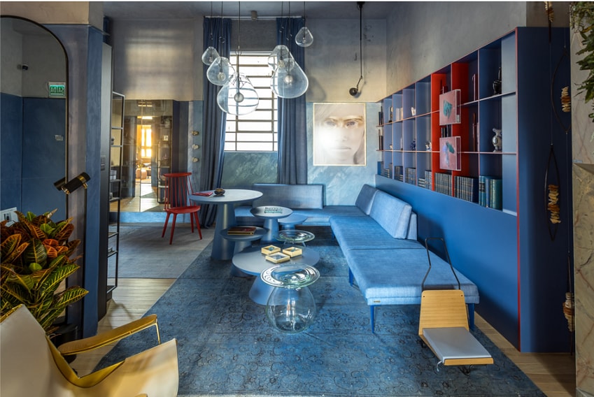 Ambiente decorado casacor Rio Grande do Sul com parede em tons 15 efeitos.