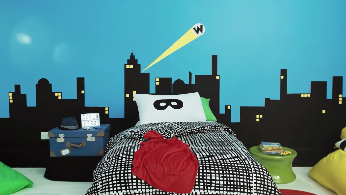 Tutorial de como usar as Tintas Coral para criar o Quarto Super Herói.