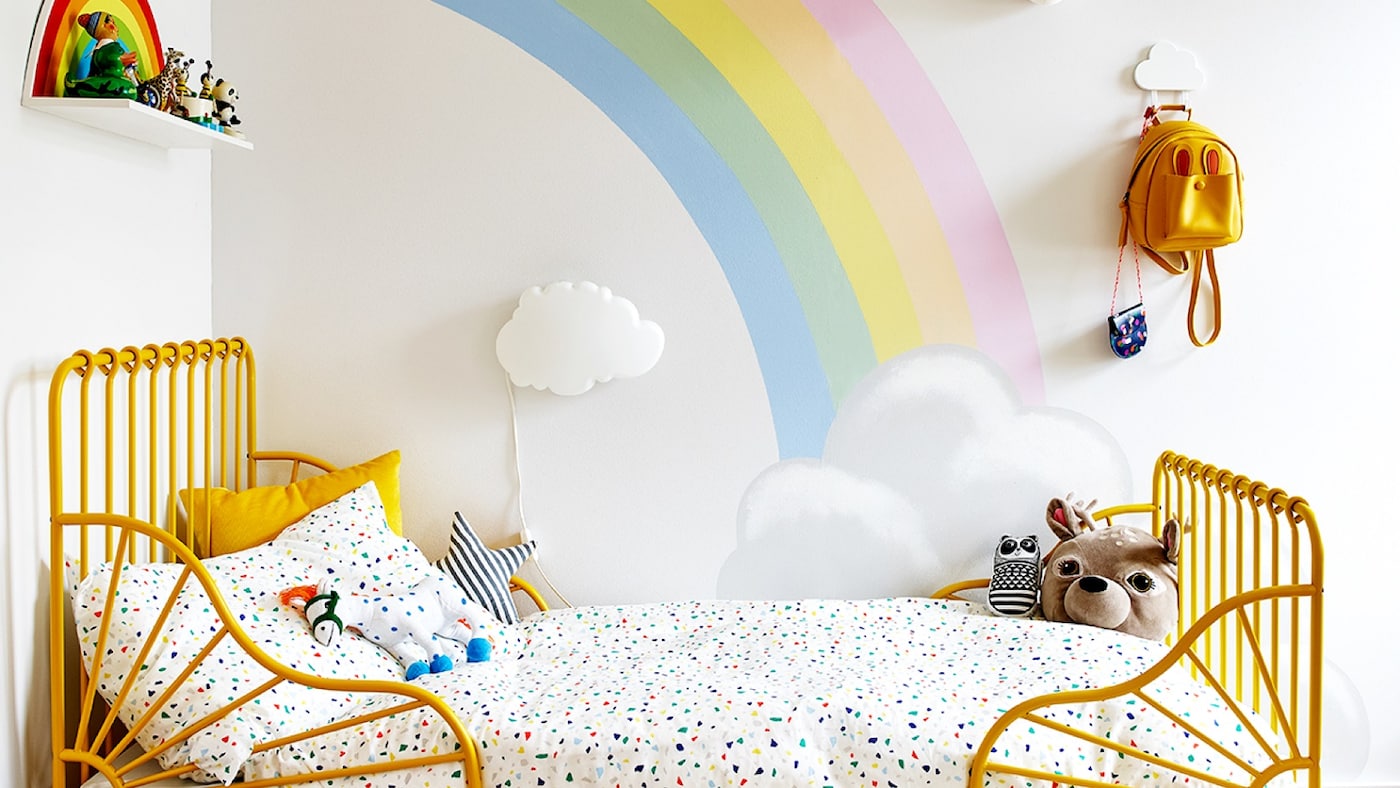 Tutorial de como usar as Tintas Coral para criar o Quarto de Criança Arco-íris.