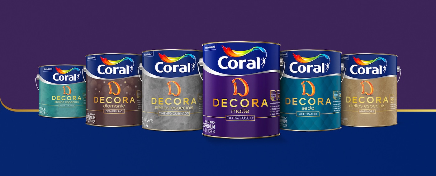 Nova Linha Coral DECORA produtos