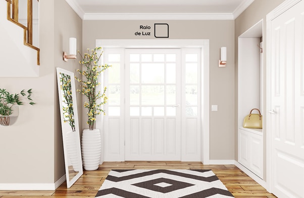 Como usar cores claras para ajudar a iluminar seu Hall