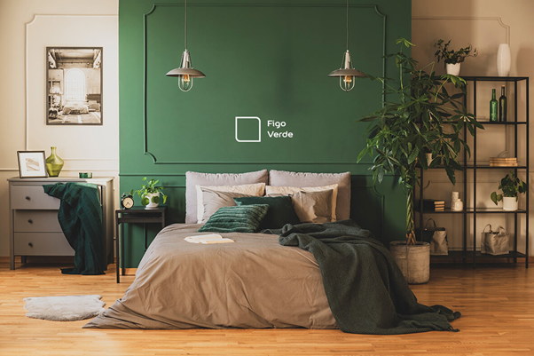 quarto com parede escura