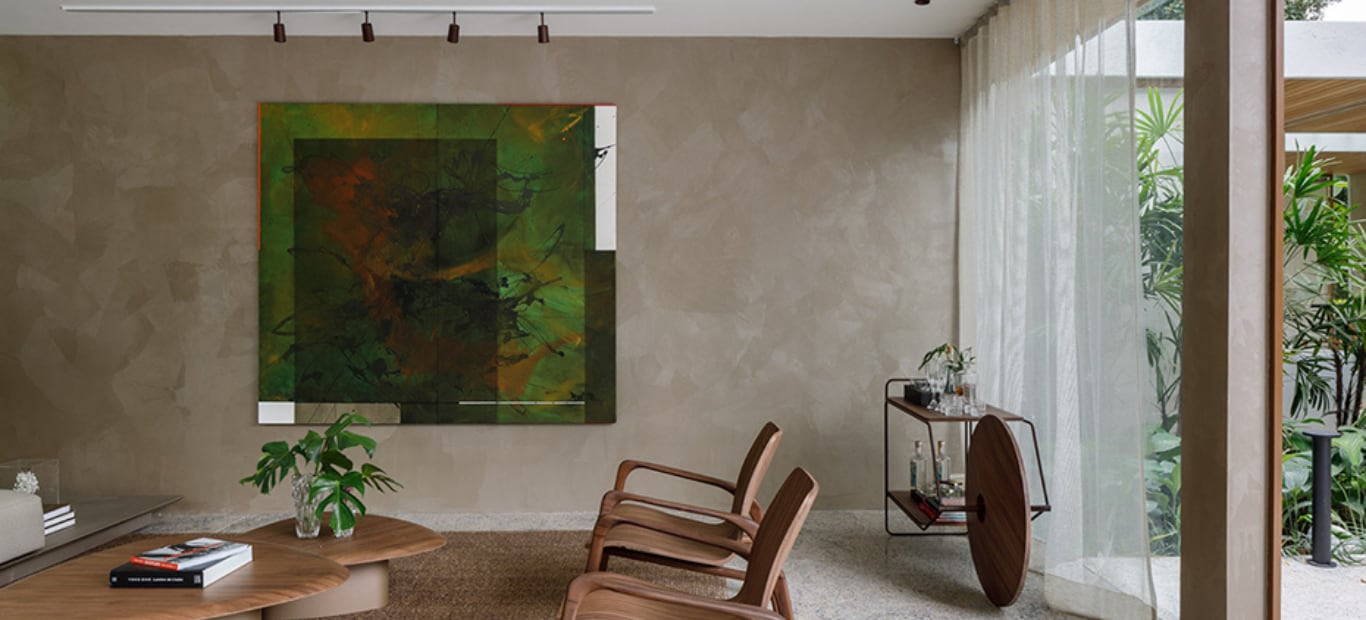 Sala Aura, de Caco Borges e Carolina Haubrich, para CASACOR Rio de Janeiro