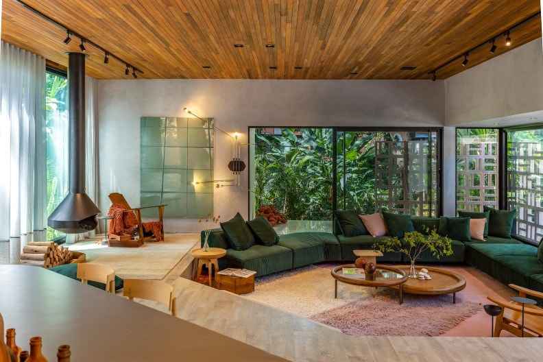 Sala da Casa UP em CASACOR Rio de Janeiro, por UP3 Arquitetura