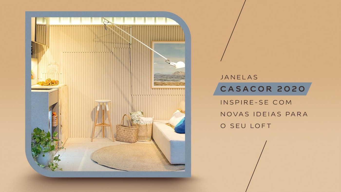 Banner de capa Coral janelas casacor 2020 inspire-se com novas ideias para o seu Loft.