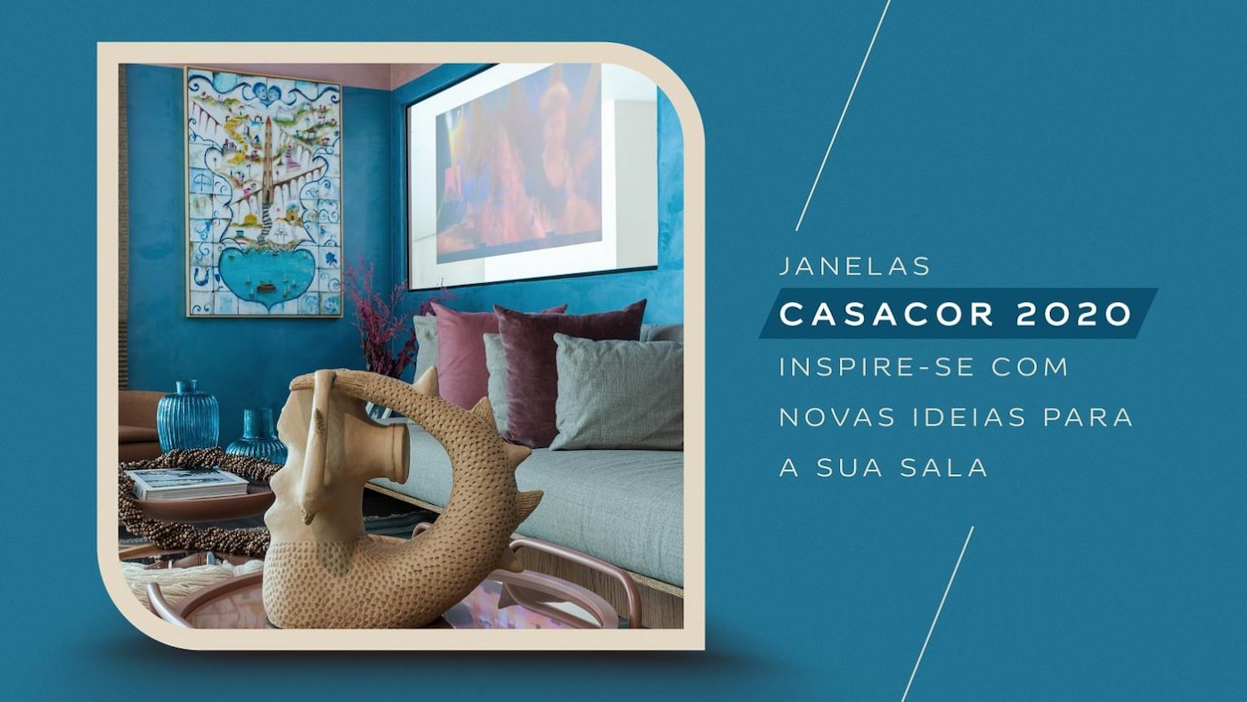 Banner de capa Coral janelas casacor 2020 inspire-se com novas ideias para o sua sala.
