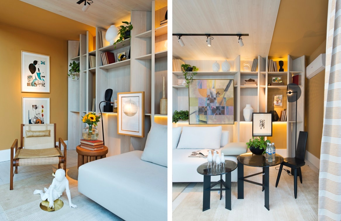 Quarto decorado com parede Tintas Coral casacor 2020 Ceará.