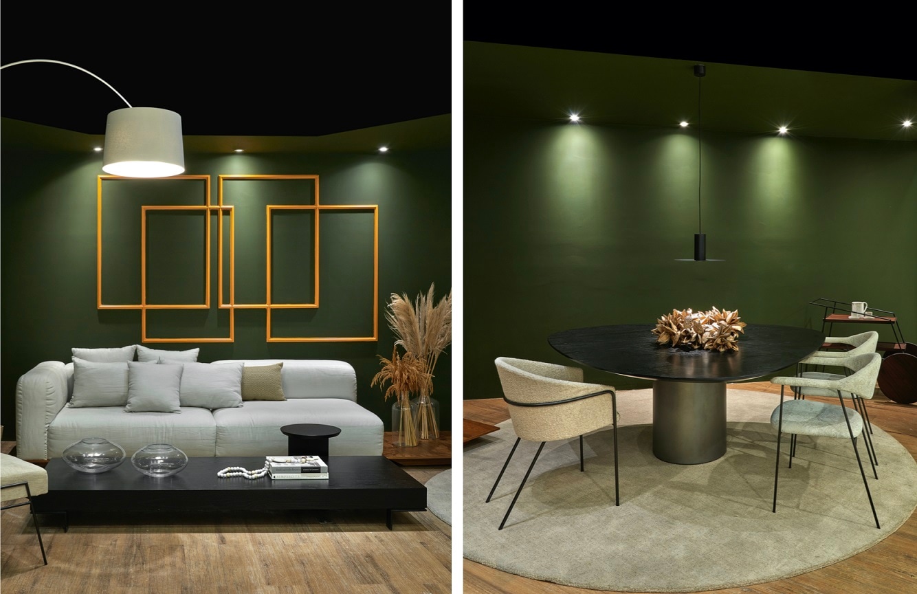 Sala decorada com paredes Tintas Coral casacor 2020 Minas Gerais.