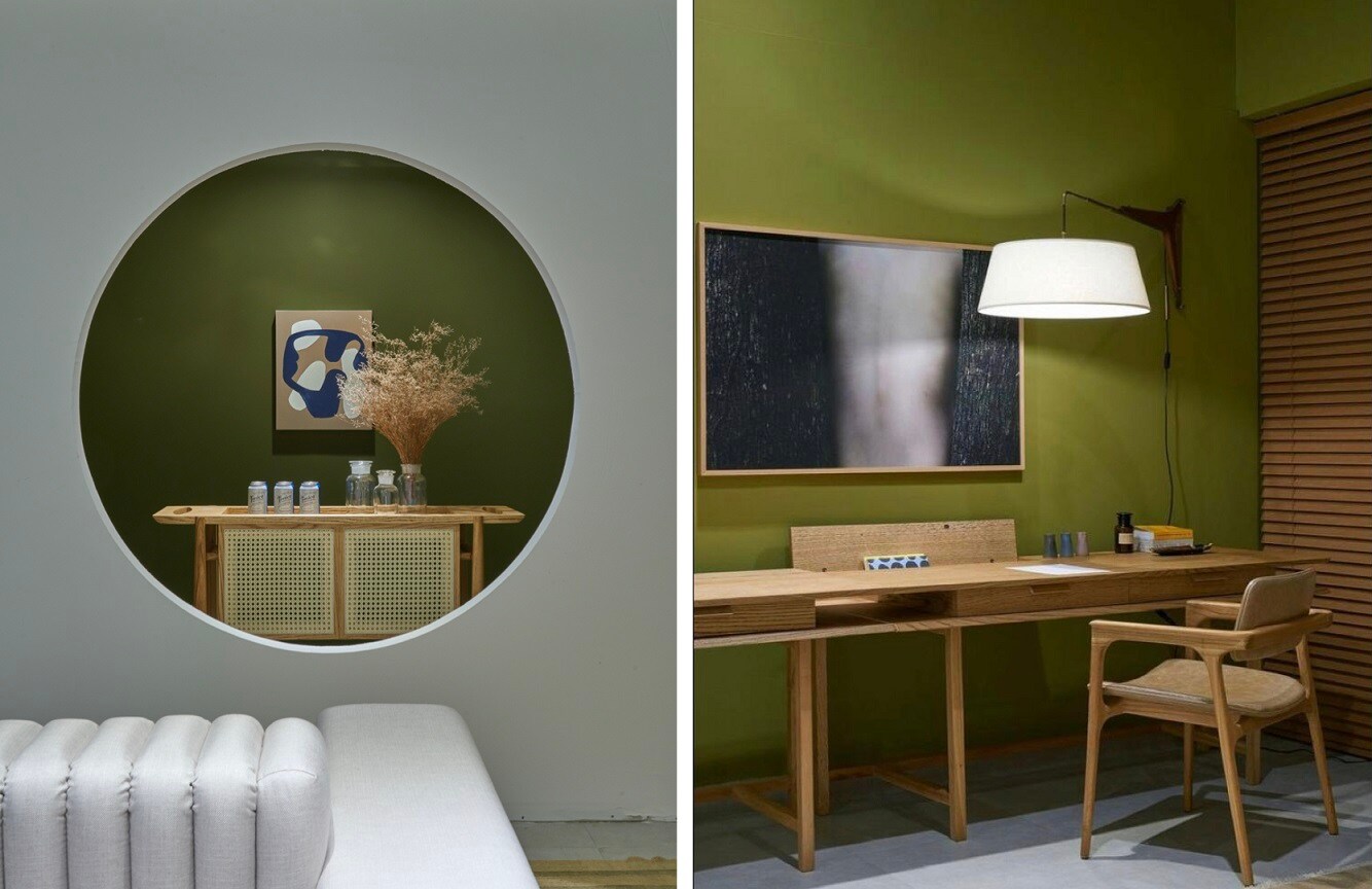 Ambiente decorado com paredes Tintas Coral casacor 2020 Minas Gerais.