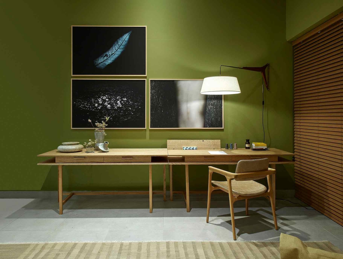 Home Office decorado com paredes Tintas Coral casacor 2020 Minas Gerais.