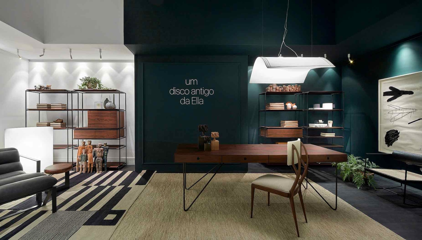 Escritório decorado com paredes Tintas Coral casacor 2020 Minas Gerais.