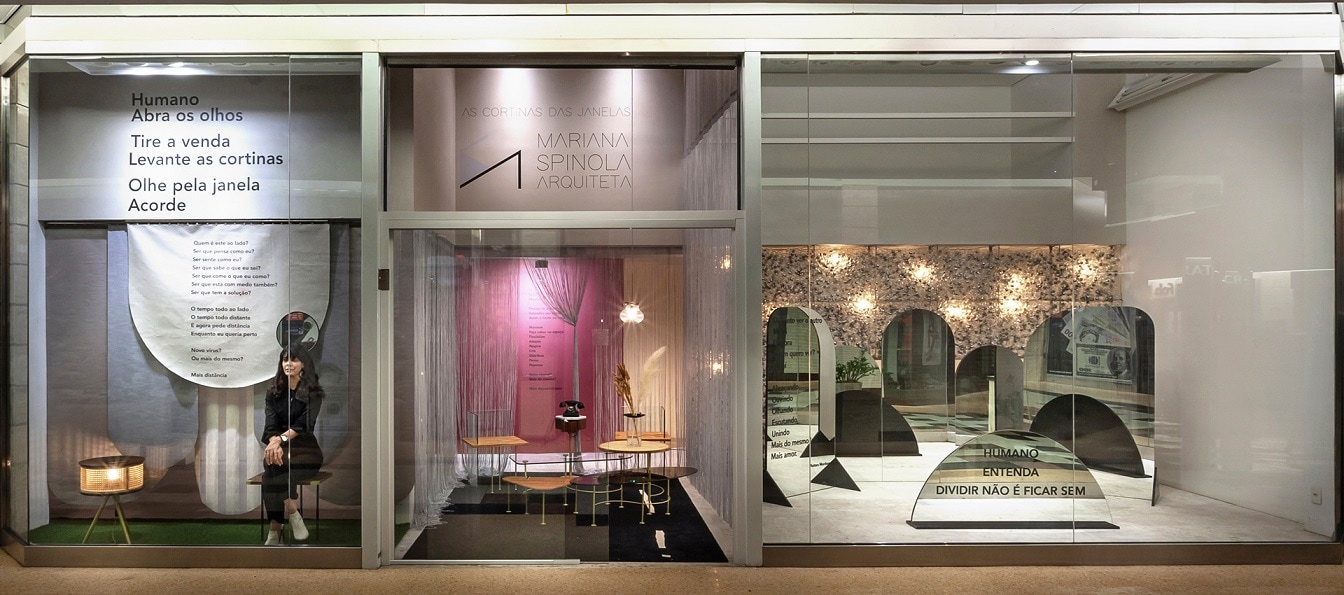 VItrine decorada com paredes Tintas Coral casacor 2020 Minas Gerais.