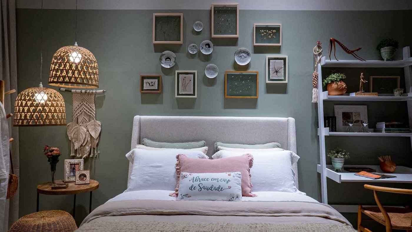 Quarto decorado com Tintas Coral casacor 2020 Paraná.