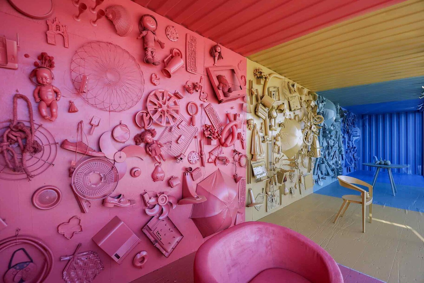 Contêiner decorado com Tintas Coral casacor 2020 Pernambuco