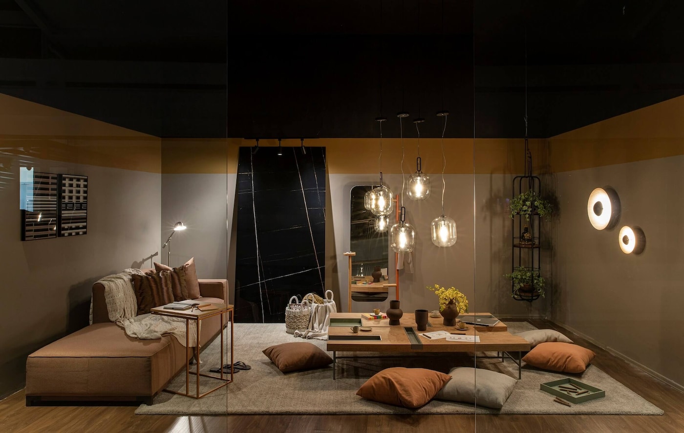  Sala decorada com Tintas Coral casacor 2020 Ribeirão Preto.