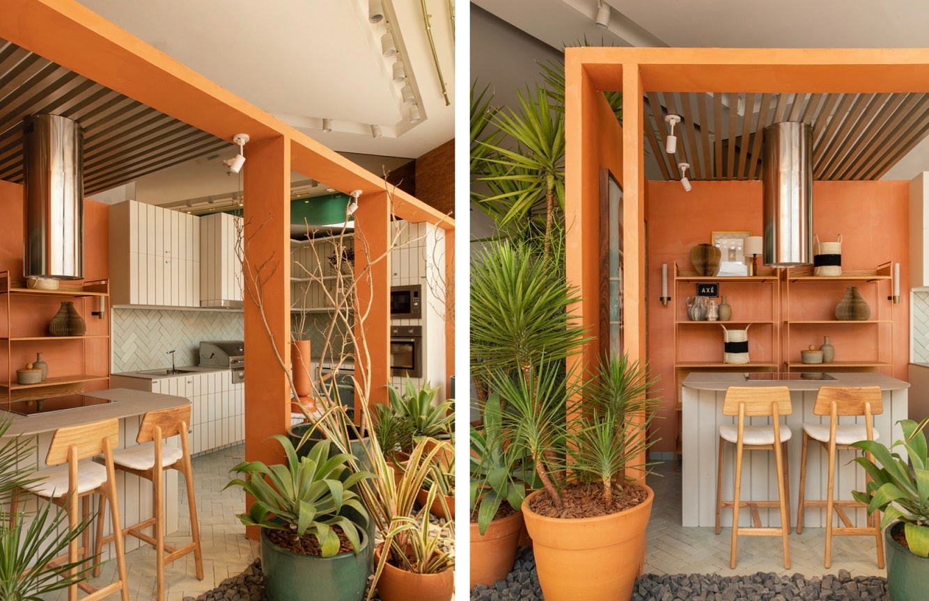 Cozinha decorada com tintas Coral casacor 2020 Ribeirão Preto.